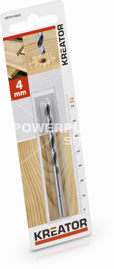 (obrázek pro) KRT010602 - Vrták do dřeva 4x75 mm