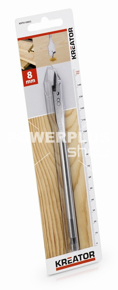 (obrázek pro) KRT010802 - Plochý vrták do dřeva 8 x 152 mm