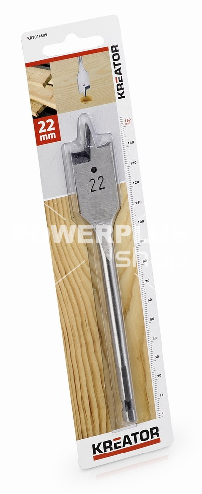 (obrázek pro) KRT010809 - Plochý vrták do dřeva 22 x 152 mm