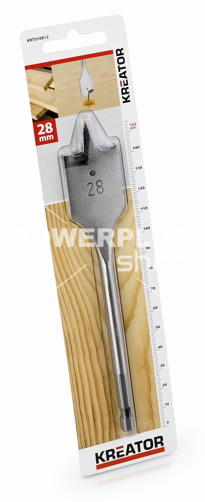 (obrázek pro) KRT010812 - Plochý vrták do dřeva 28 x 152 mm