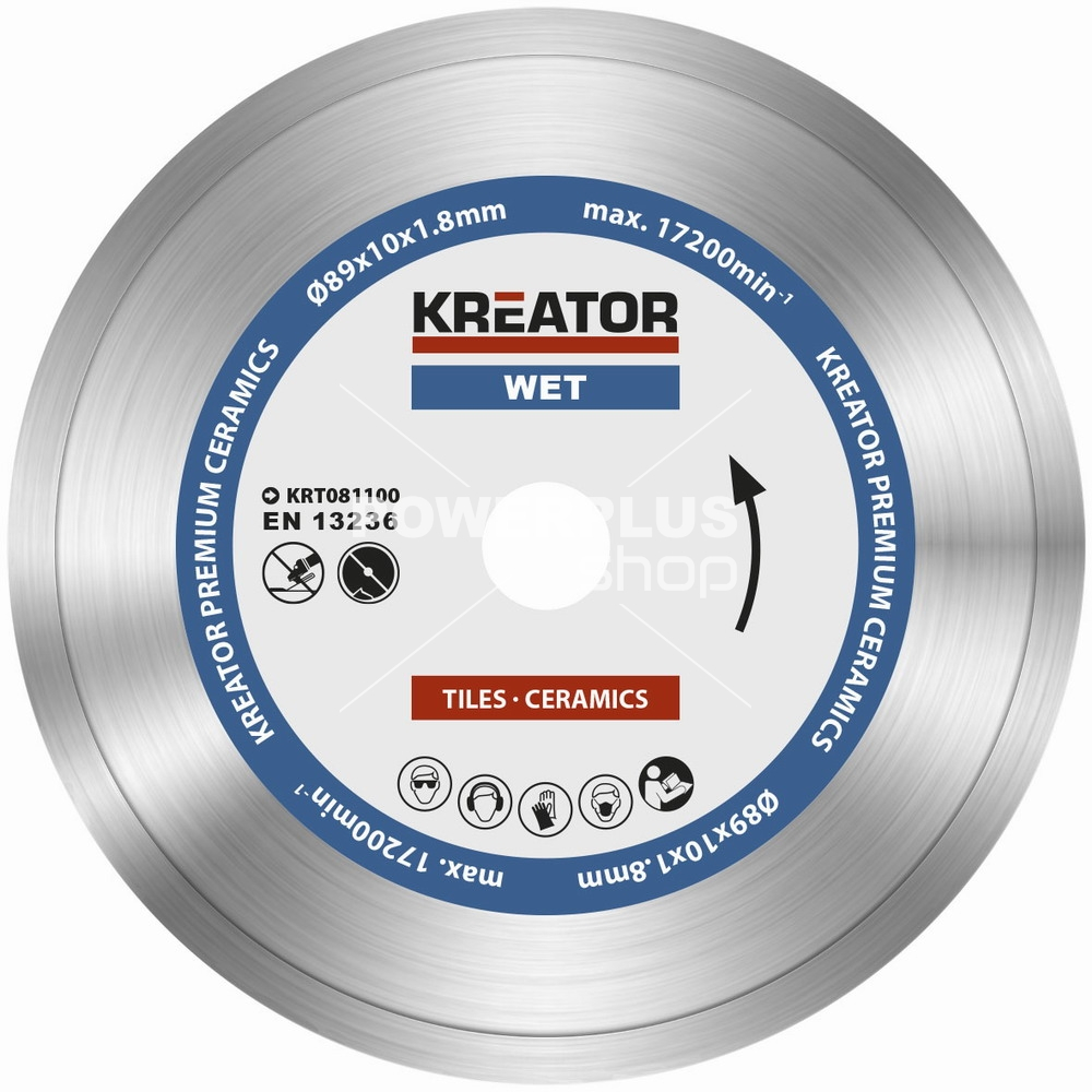 (obrázek pro) KRT081100 - Diamantový kotouč celoobvodový 89mm PREMIUM