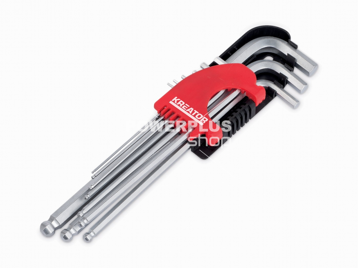 (obrázek pro) KRT408302 - Sada klíčů HEX dlouhé 9ks BP