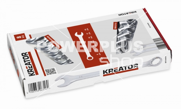 Modální Další obrázky pro KRT500008 - Sada klíčů očko/otevřený 8-19mm 8ks