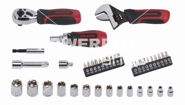 Modální Další obrázky pro KRT500116 - Ráčnová sada 40ks 1/4" ,  3/8"