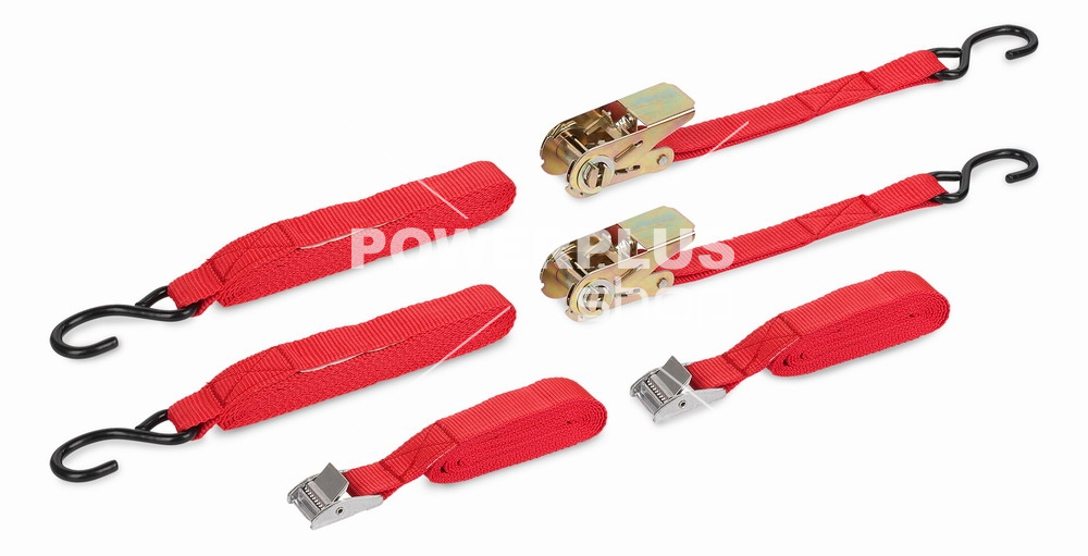 (obrázek pro) KRT555004 - Upínací pás ráčnový a upínacící gumy (sada 8ks)