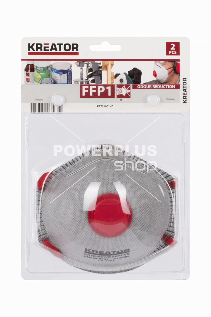 Modální Další obrázky pro KRTS1001VC - Respirátor FFP1 2 ks VC s redukcí zápachu
