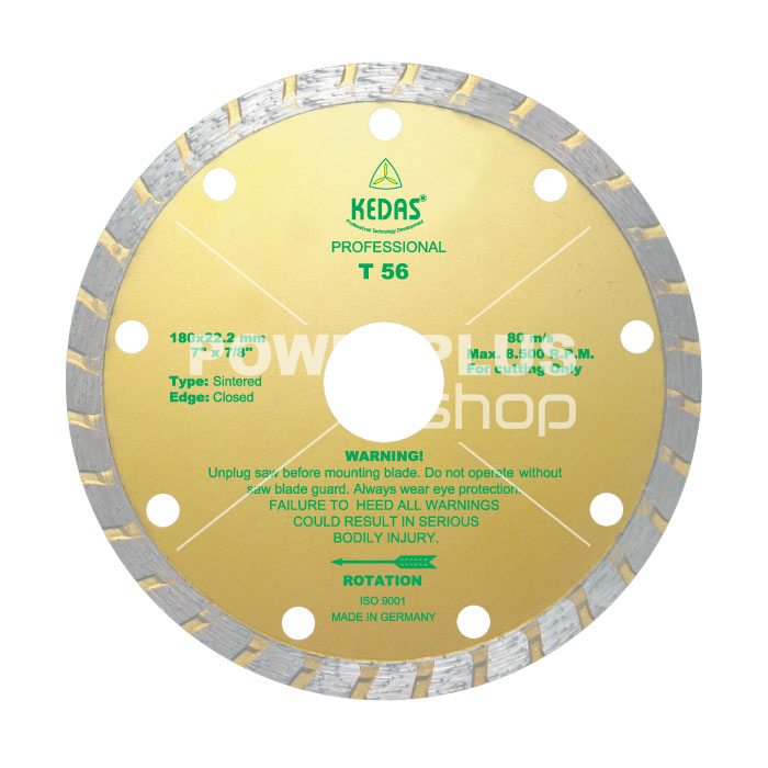 (obrázek pro) 115 x 22,2 x 12 Diamantový řezný kotouč T 56 Kedas