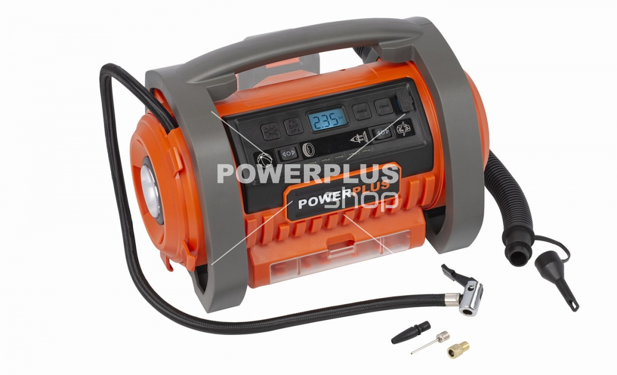 (obrázek pro) POWDP7030 - Aku kompresor 20V plus 220V (bez AKU)