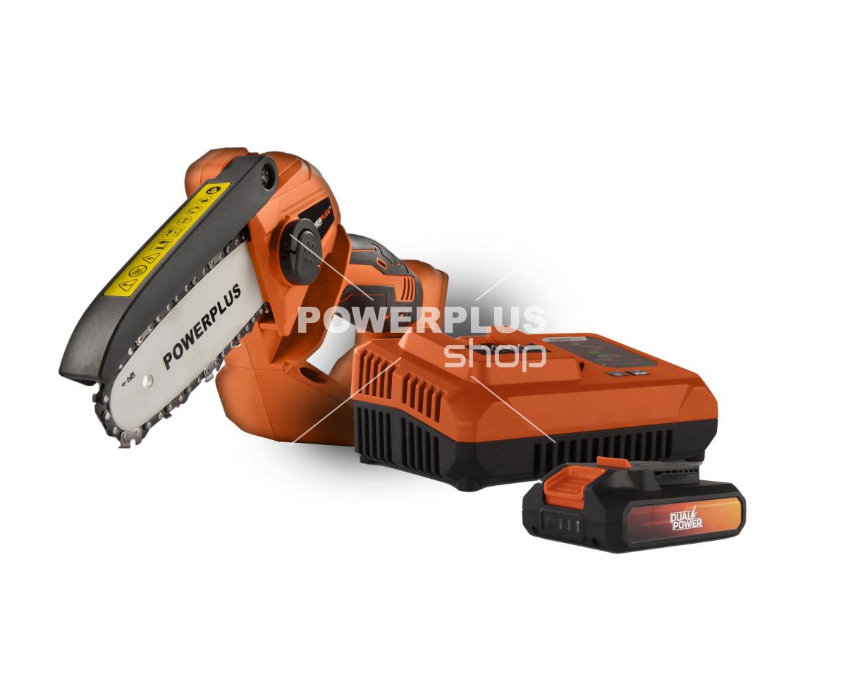 (obrázek pro) POWDPG7572SET - AKU jednoruční řetězová pila 20V SET 100mm