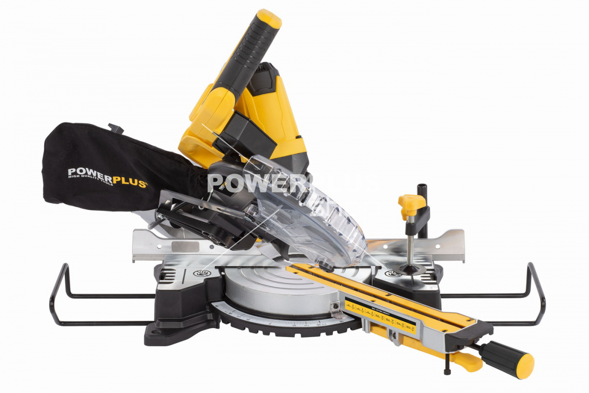 POWX075720DB - Pokosová pila s potahem a oboustranným náklonem 1