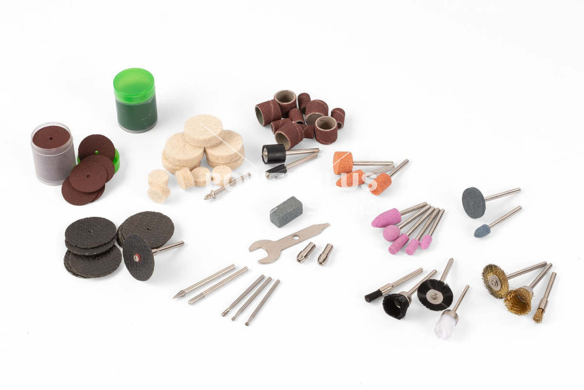 POWX1280 - Dvoukotoučová bruska s flexibilní hřídelí 120W